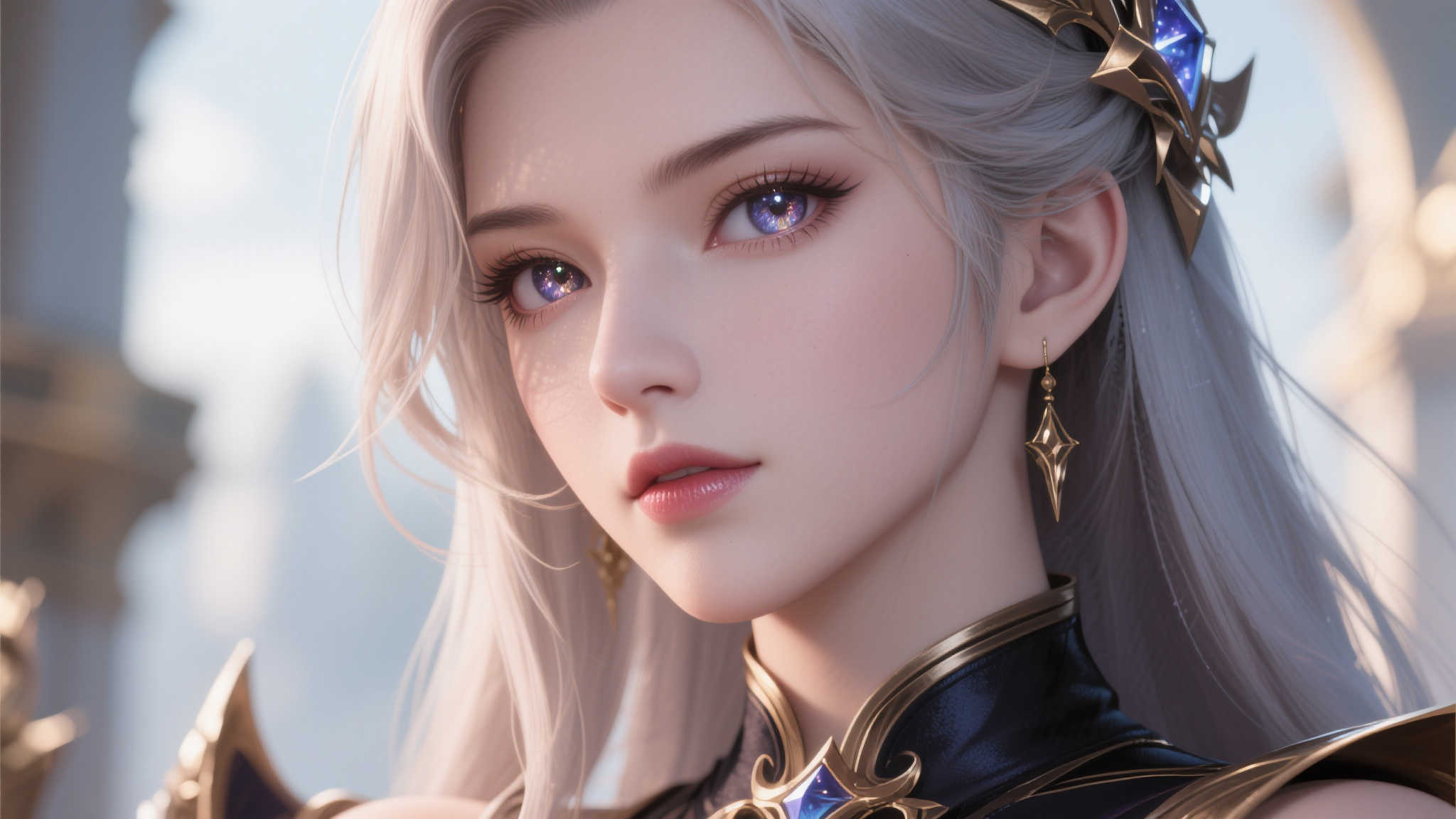 《剑星》伊芙高清写真:绝世容颜尽显优雅风范!